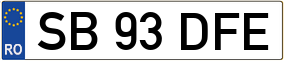 Trailer License Plate